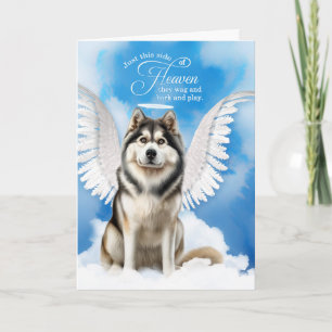 Verlies van een Alaskan Malamute Dog Pet Sympathie Kaart