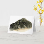 Verlies van een Dog Sympathiekaart Kaart (Gele Bloem)
