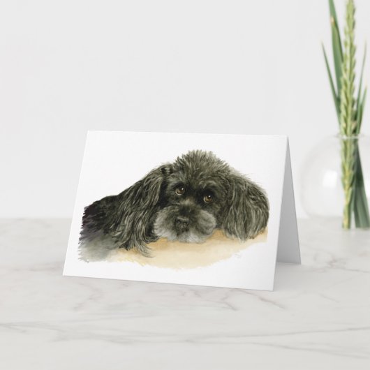 Verlies van een Dog Sympathiekaart Kaart (Voorkant)