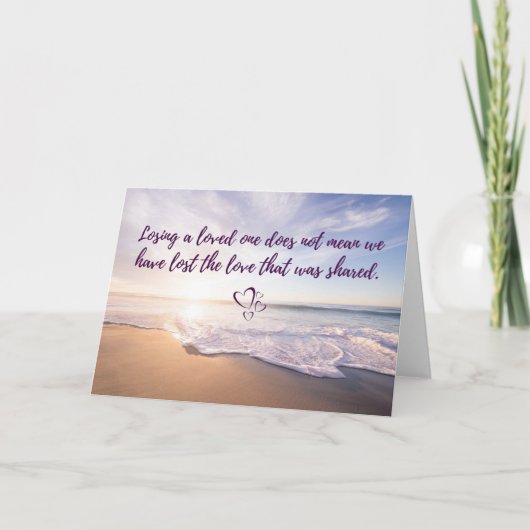 Verlies van een geliefde kaart (Voorkant)