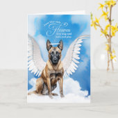 Verlies van een hond Belgische Malinois Angel Pet  Kaart (Gele Bloem)