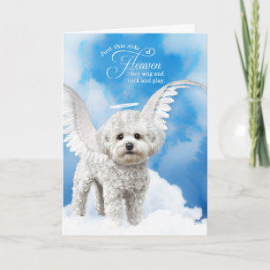 Verlies van een hond Bichon Frise Pet Sympathie Kaart