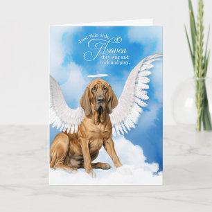 Verlies van een hond Bloodhound engel huisdier con Kaart