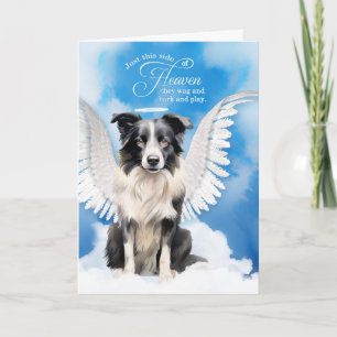 Verlies van een hond Border Collie Engel Huisdier Kaart
