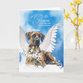 Verlies van een hond Harlequin Grote Deen Pet Symp Kaart (Gele Bloem)