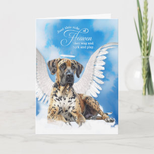 Verlies van een hond Harlequin Grote Deen Pet Symp Kaart