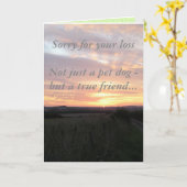 Verlies van een hond kaart (Gele Bloem)