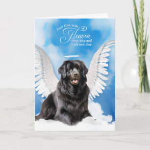 Verlies van een Newfoundland Dog Pet Sympathy Kaart