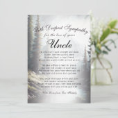 Verlies van een Oom Memorial Kaart (Staand voorkant)