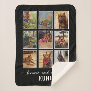 Verlies van gepersonaliseerde foto van Pet Collage Sherpa Deken