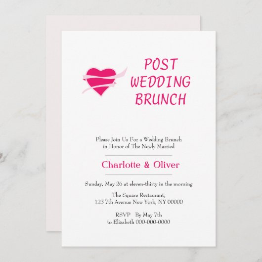 Verlies van hart kaart (Voorkant / Achterkant)