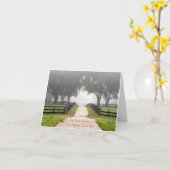 Verlies van paardenprijsopgave Empty Road Personal Kaart (Gele Bloem)