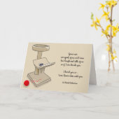 Verlies van Pet Cat Richardson Quote Custom Sympat Kaart (Gele Bloem)