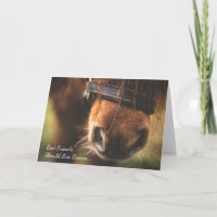 Verlies van Pony aangepaste berichtkaart voor paar