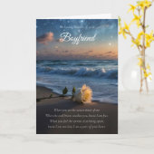 Verlies van sympathie op het strand kaart (Gele Bloem)