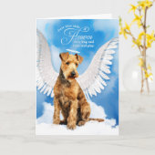 Verlies van sympathie voor een Lakeland Terrier-ho Kaart (Gele Bloem)