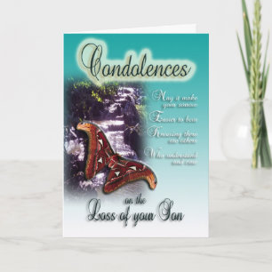 Verlies van zoon - Condoleances voor je verlies Kaart