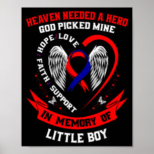 Verlies Van Zoon Kleine Jongen CHD-bewustzijnsprod Poster