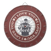 VERLIEZEN MET UW PHOTO aangepast dart board Dartbord (Voorkant)