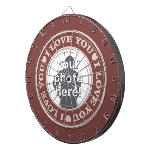 VERLIEZEN MET UW PHOTO aangepast dart board Dartbord (Voorkant Rechts)