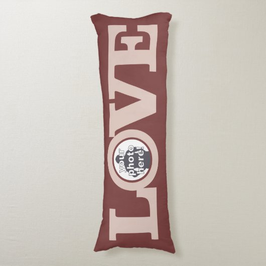 VERLIEZEN MET UW PHOTO aangepaste lichaamskusje Lichaamskussen (Voorkant Verticaal)