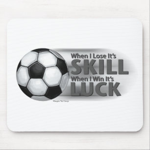 Verliezen Skill Win Luck Soccer Muismat