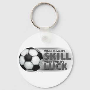 Verliezen Skill Win Luck Soccer Sleutelhanger