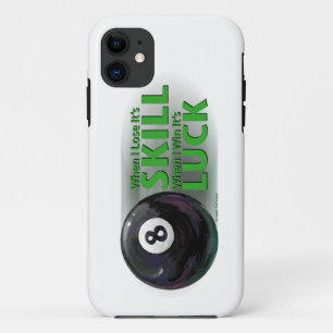 Verliezen Vaardigheid Win Luck 8 Ball iPhone 11 Hoesje