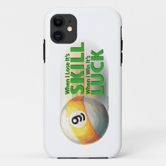 Verliezen Vaardigheid Win Luck 9 Ball Case-Mate iPhone Case (Achterkant)