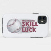 Verliezen Vaardigheid Win Luck Baseball Case-Mate iPhone Case (Achterkant (horizontaal))