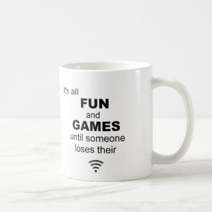 Verliezend de Mok van de Koffie van WiFi Internet