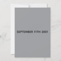 VERLOFKAART 11 SEPTEMBER 2001