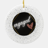 Verloofd Glam Keramisch Ornament (Achterkant)