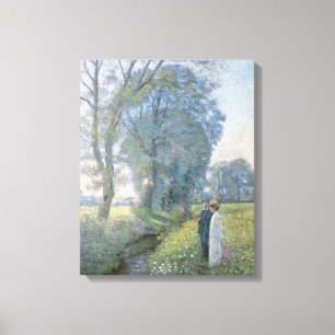 Verloofd Paar (Huwelijk en Huwelijk) (Verloving) Canvas Afdruk