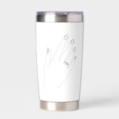 Verloofd Toekomstige Mevrouw Tumbler gepersonalise Geïsoleerde Drinkbeker (Voorkant)
