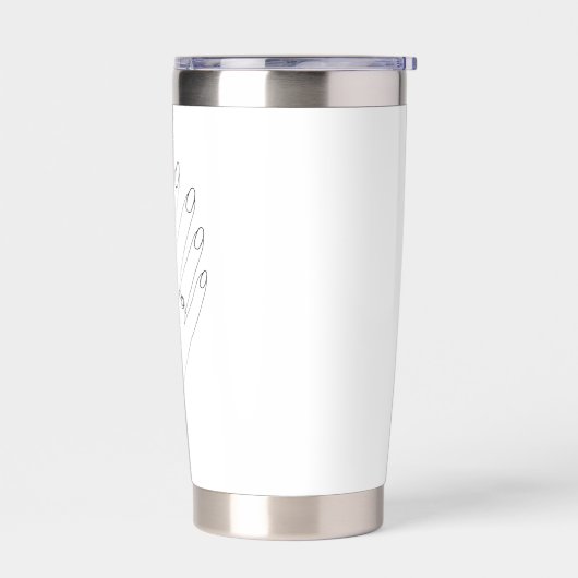 Verloofd Toekomstige Mevrouw Tumbler gepersonalise Geïsoleerde Drinkbeker (Links)