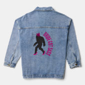 Verloofde Bruid Heeft Sass Sassy Sasquatch Denim Jacket (Achterkant)