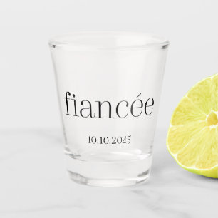 Verloofde Huwelijksbetrokkenheid Shot Glas
