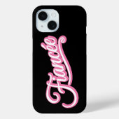 Verloofde roze/wit op zwart Case-Mate iPhone case (Achterkant)