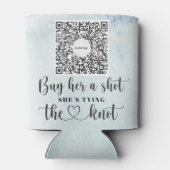 Verloofde Venmo QR-code Koop de bruid een drankje Blikjeskoeler (Achterkant)