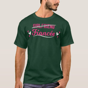 verloofde vrouw geschenken verloofd net getrouwd b t-shirt