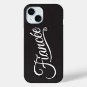 Verloofde wit op zwart Case-Mate iPhone case (Achterkant)