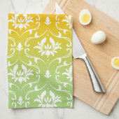 Verloop achtergrond en kant theedoek (Quarter Fold)