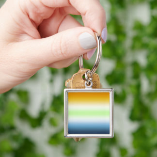 Verloop AroAce Agender Pride Sleutelhanger