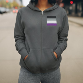 Verloop Aseksuele Pride Vlag - Kleurrijke ACE Vlag Hoodie