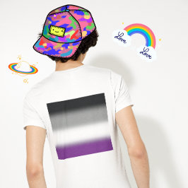 Verloop Aseksuele Pride Vlag - Kleurrijke ACE Vlag T-shirt