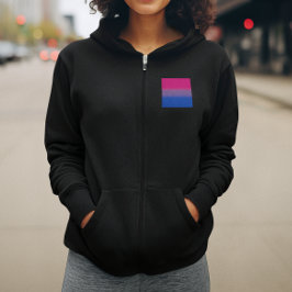 Verloop Biseksuele Vlag – Kleurrijke Bi-vlag Hoodie