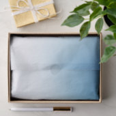 Verloop blauw en wit tissuepapier (Geschenk)