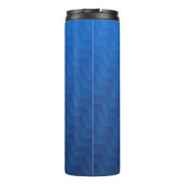 Verloop Blauwe Chevron Monogram Thermosbeker (Achterkant)