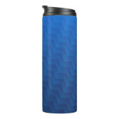 Verloop Blauwe Chevron Monogram Thermosbeker (Geroteerd rechts)
